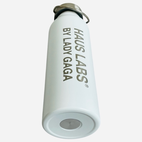 Haus Labs Lady Gaga White Insulated Water Bottle Stainless Steel Reusable Tumble - Picture 4 of 4